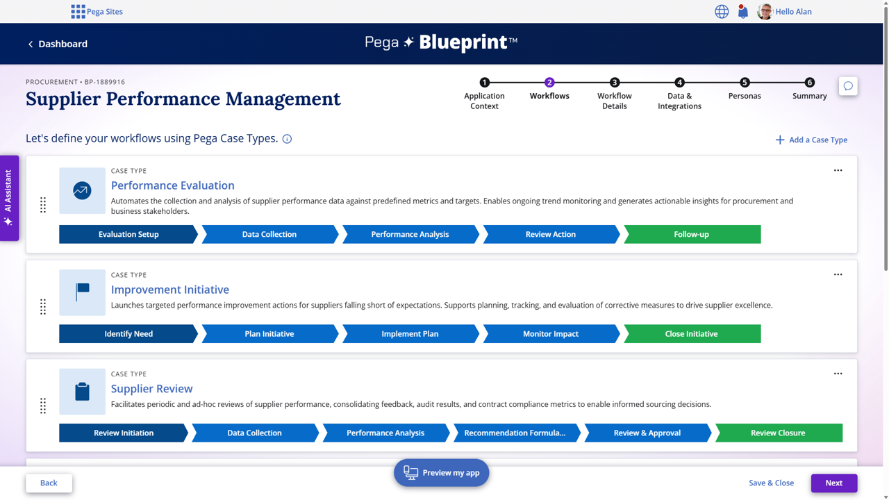 Pega Blueprint preview 1