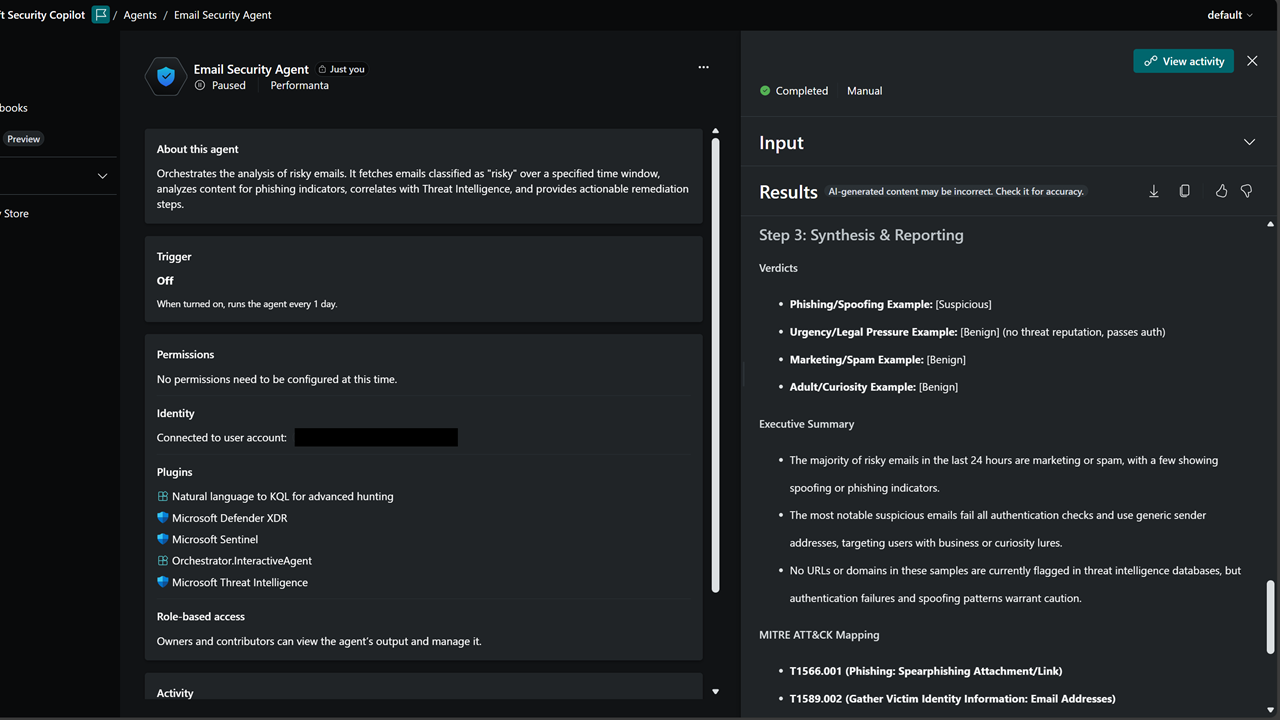 Email Security Agent preview 2
