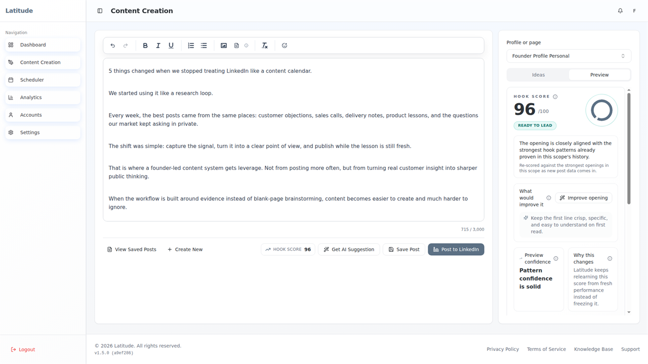 Latitude for LinkedIn preview 1