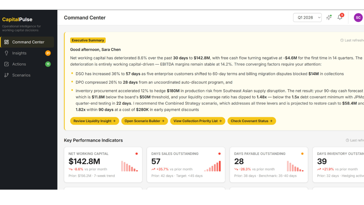 CapitalPulse: AI-Powered Working Capital Intelligence preview 2