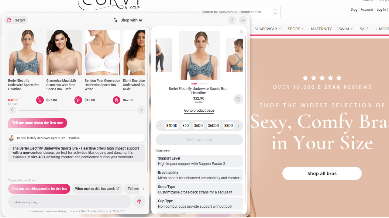 preezie AI Shopping Assistant preview 4