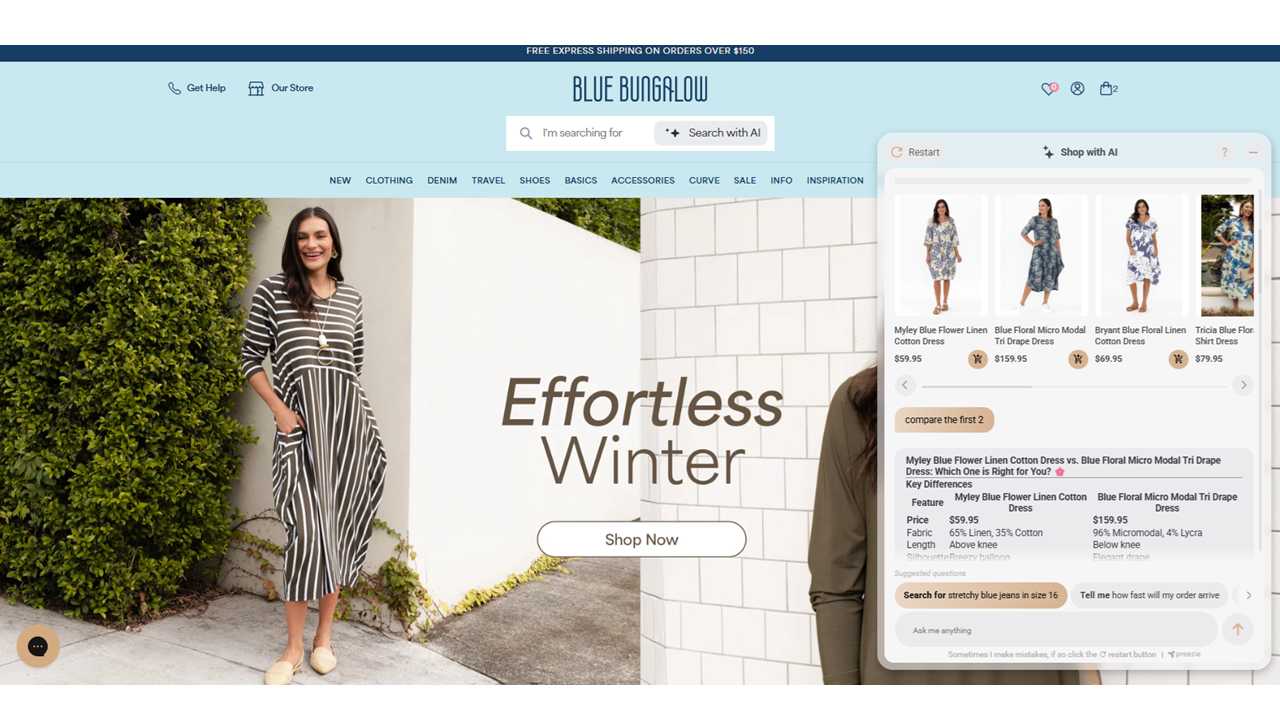 preezie AI Shopping Assistant preview 1