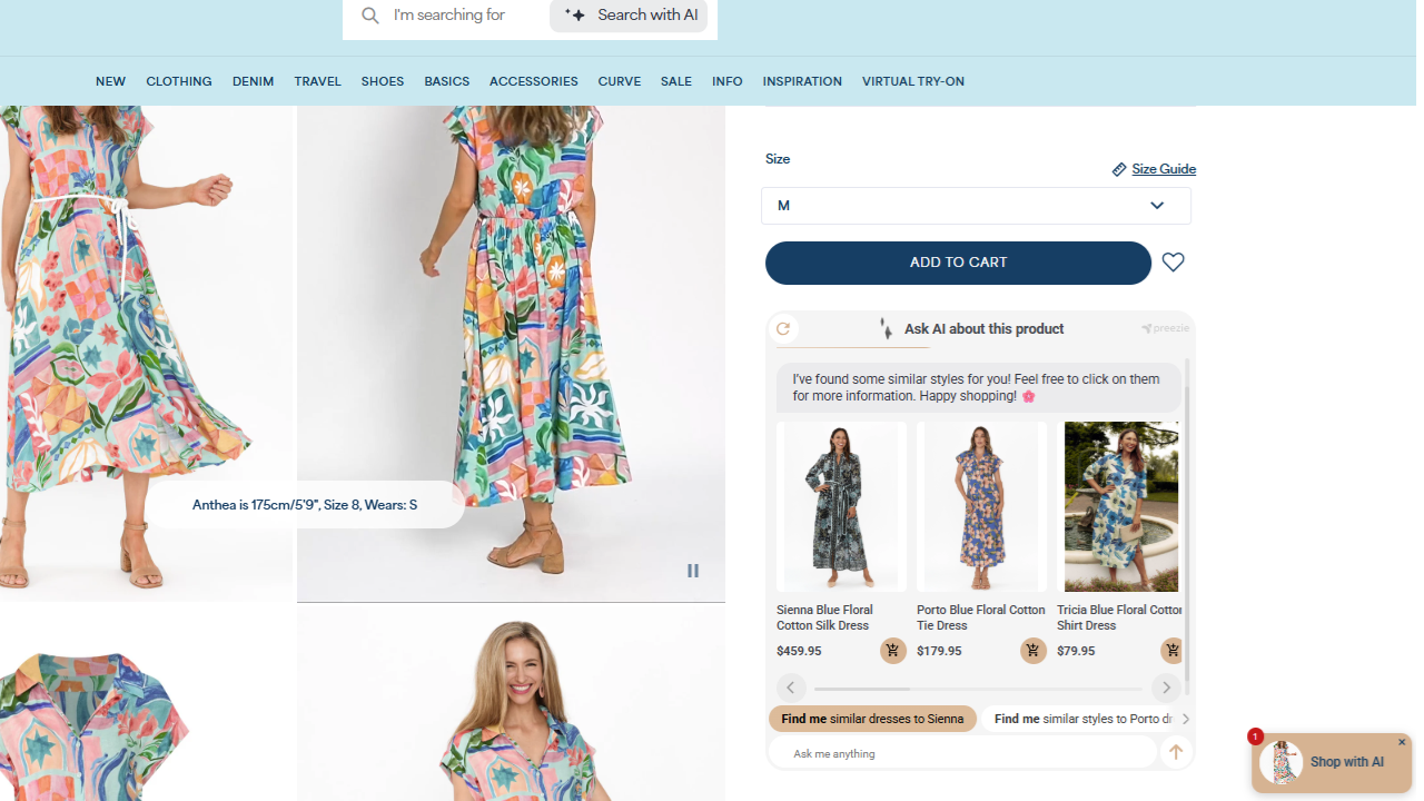 preezie AI Shopping Assistant preview 2