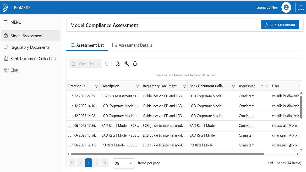 Prometeia ProMETIS GenAI Assistant preview 4