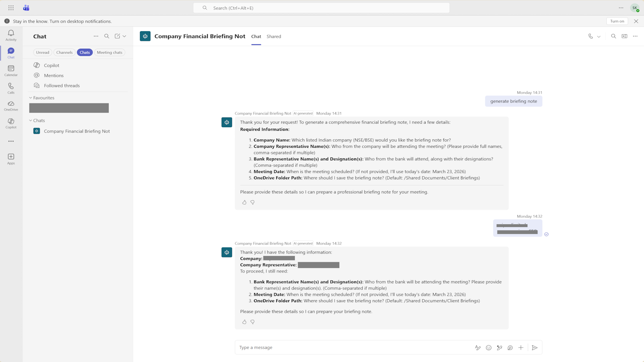 AI Company Financial Briefing Agent for Commercial Banking preview 1