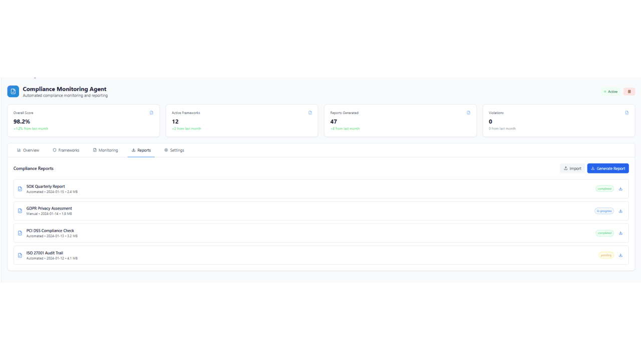 Agent RCA – Automated Regulatory Compliance Agent preview 4