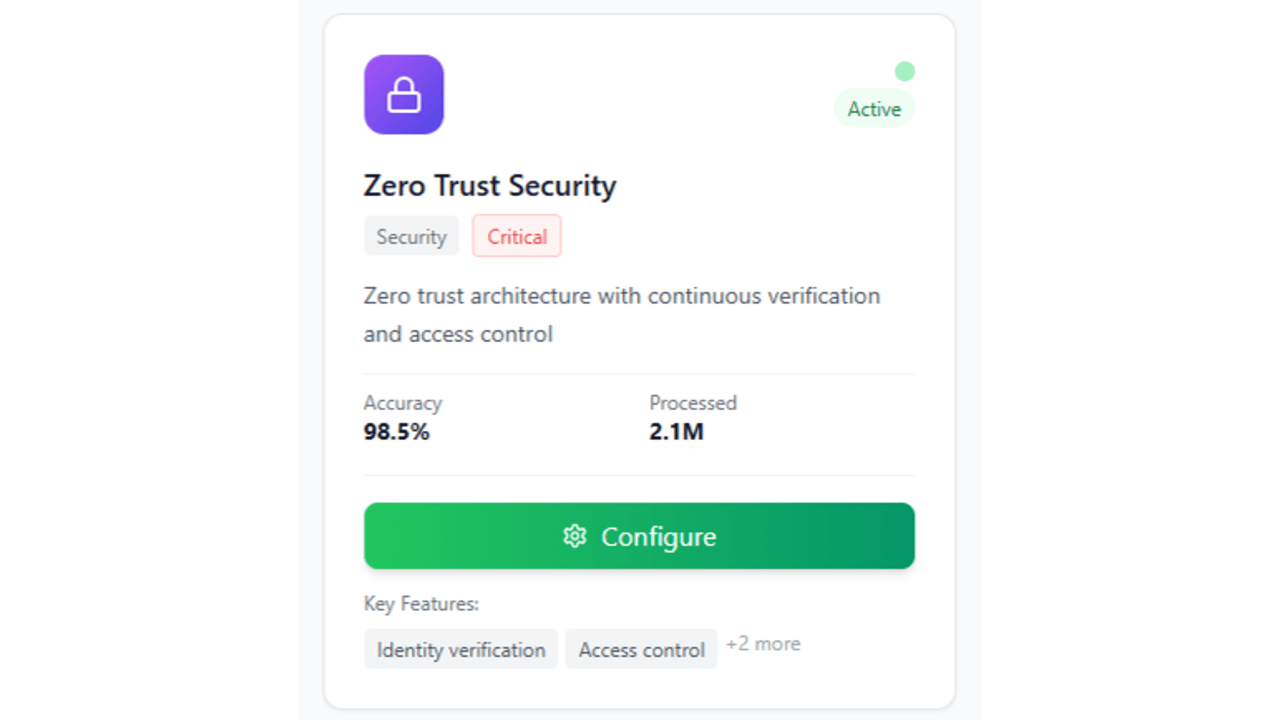 Agent ZeroTrust – Identity-Driven Zero Trust Security preview 1
