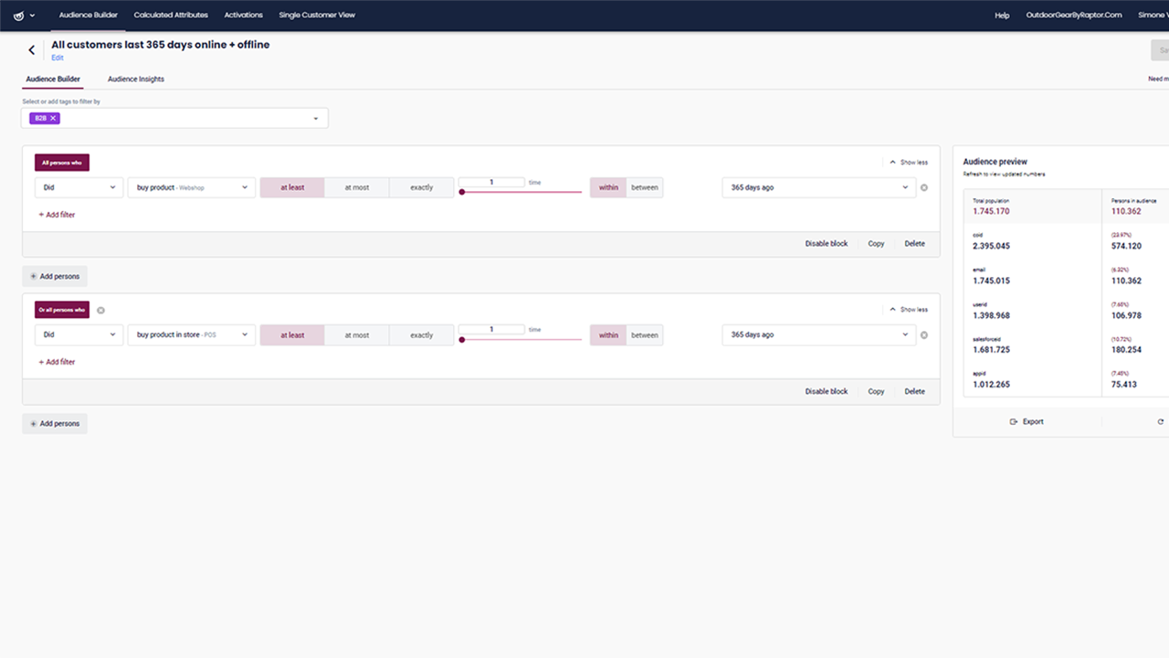 Raptor Customer Data Platform preview 2