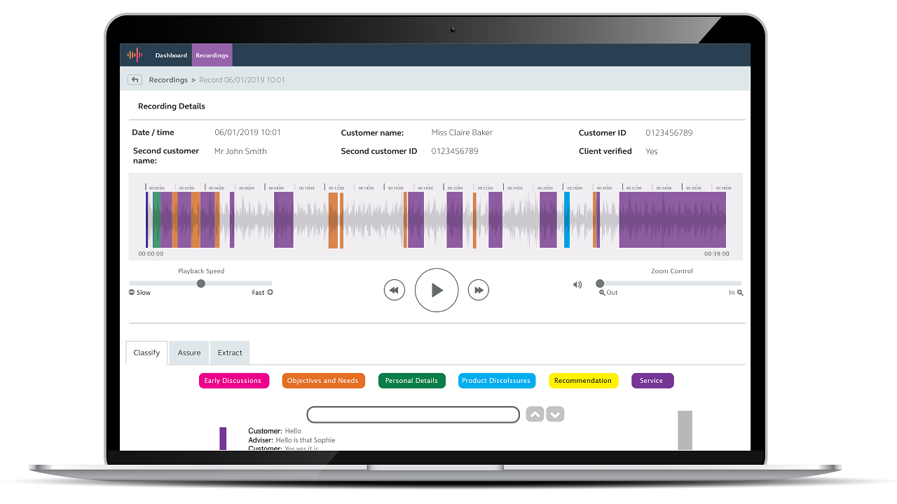 Recordsure Voice preview 1