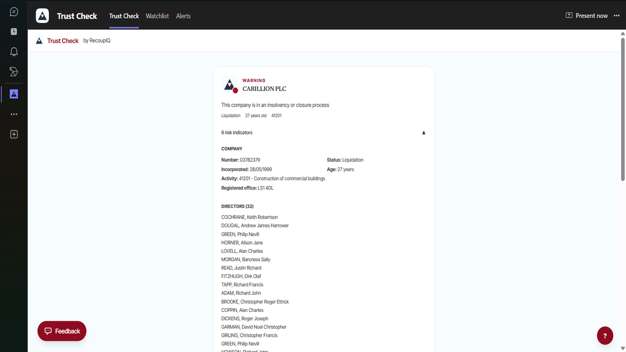 Trust Check by RecoupIQ preview 3