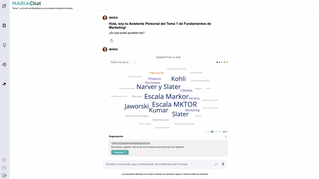 MARIAChat la plataforma pedagógica de asistentes IA preview 3