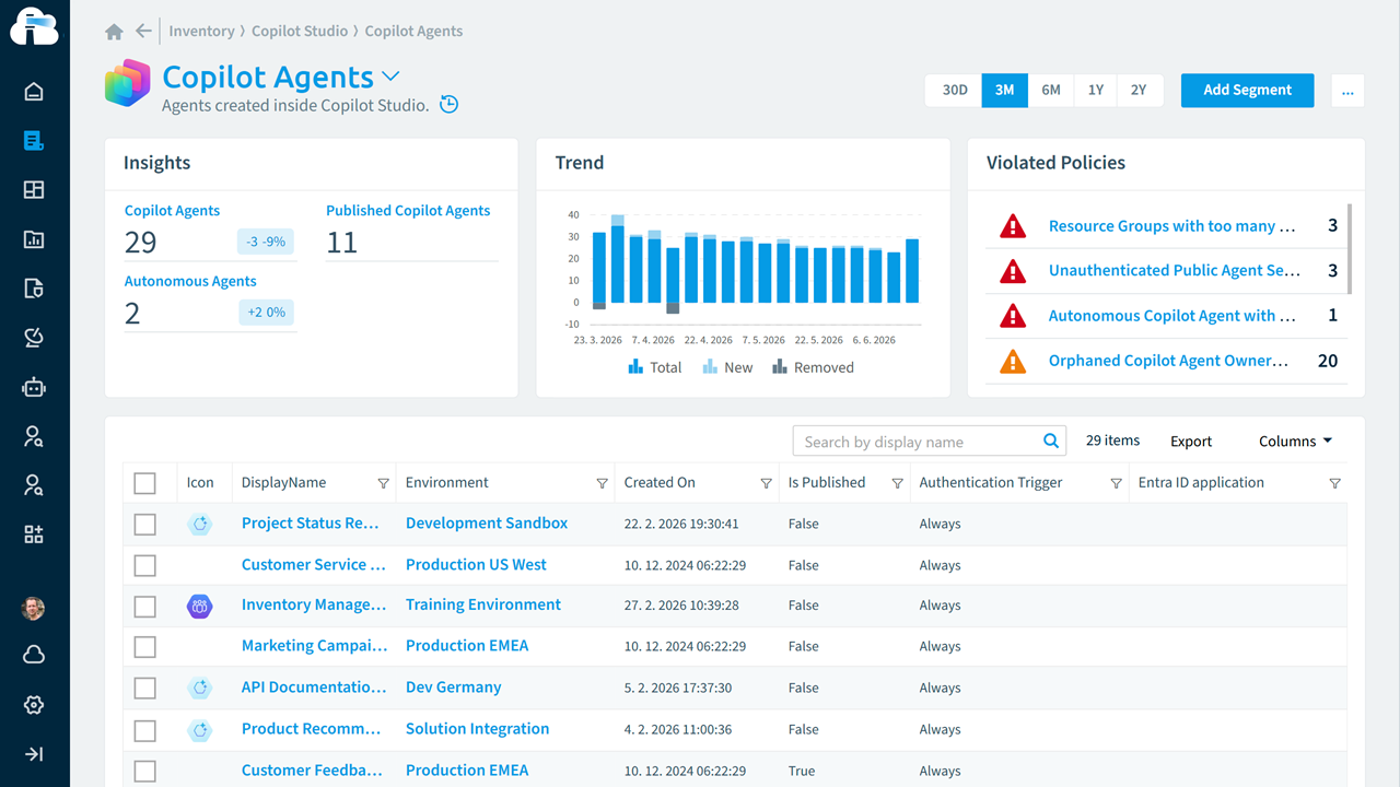 Governance for Copilot & AI Agents by Rencore preview 4