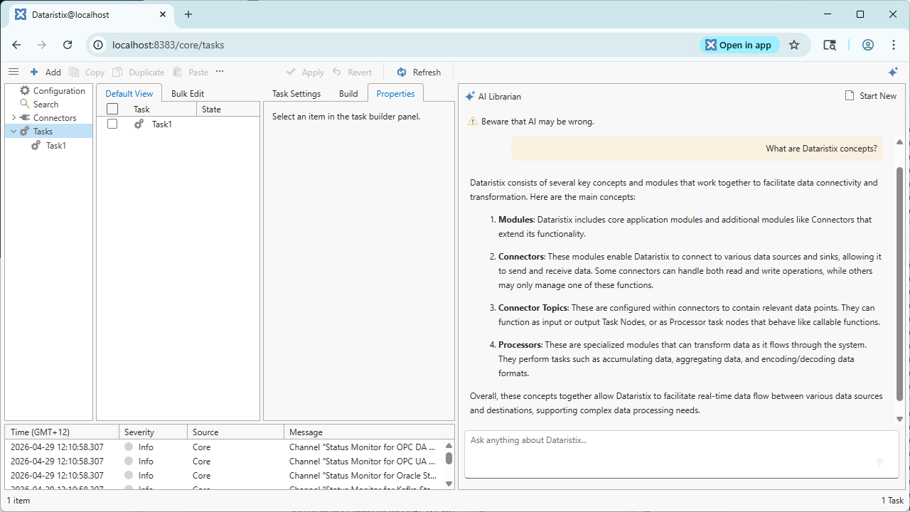 Dataristix® AI Librarian preview 1
