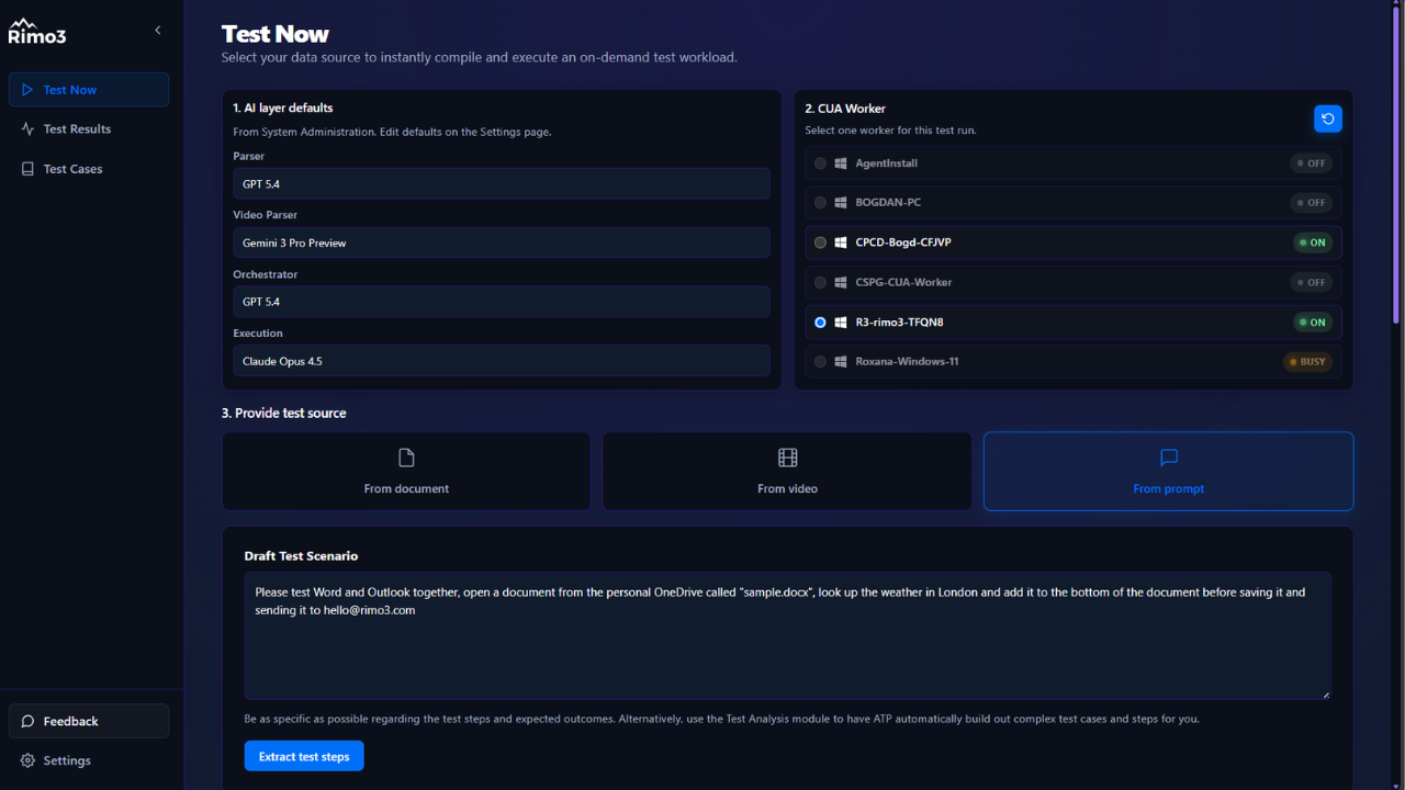 WorkspaceDNA ATP360 - AI-Powered Application Testing & UAT Automation for Microsoft Intune | Windows 11 | Windows 365 Cloud PCs preview 2