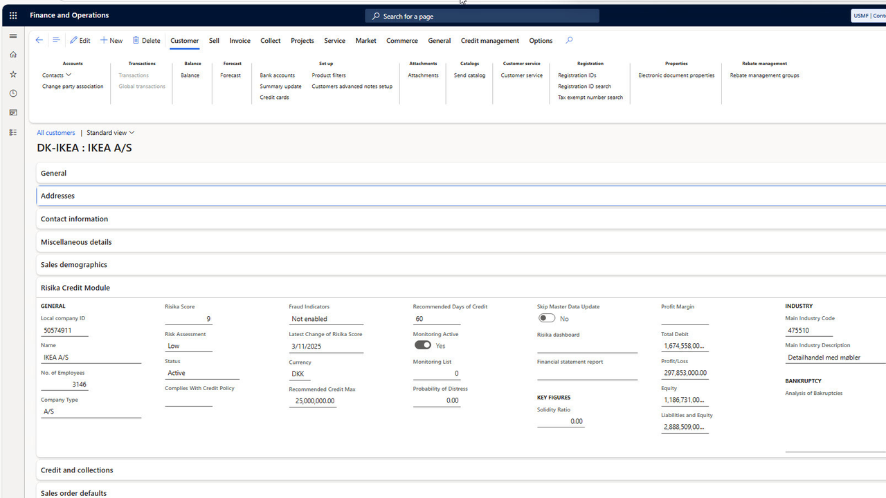 Risika - Credit Insights for Finance preview 2