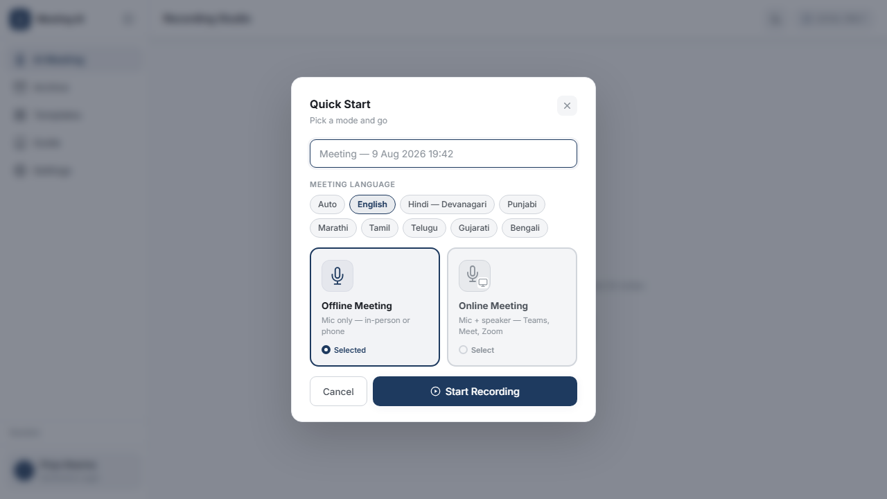 Rambim AI Meeting Facilitator - Notetaker, Transcription and Meeting Minutes preview 3