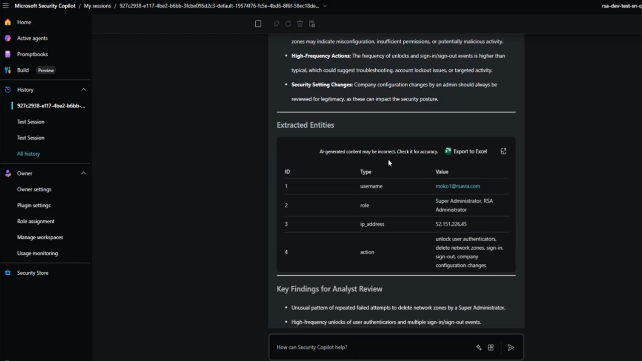 RSA Advisor for Admin Threats preview 4