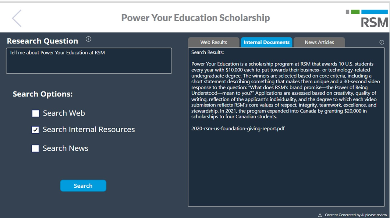 RFP & Grant AI Writing Assistant preview 3