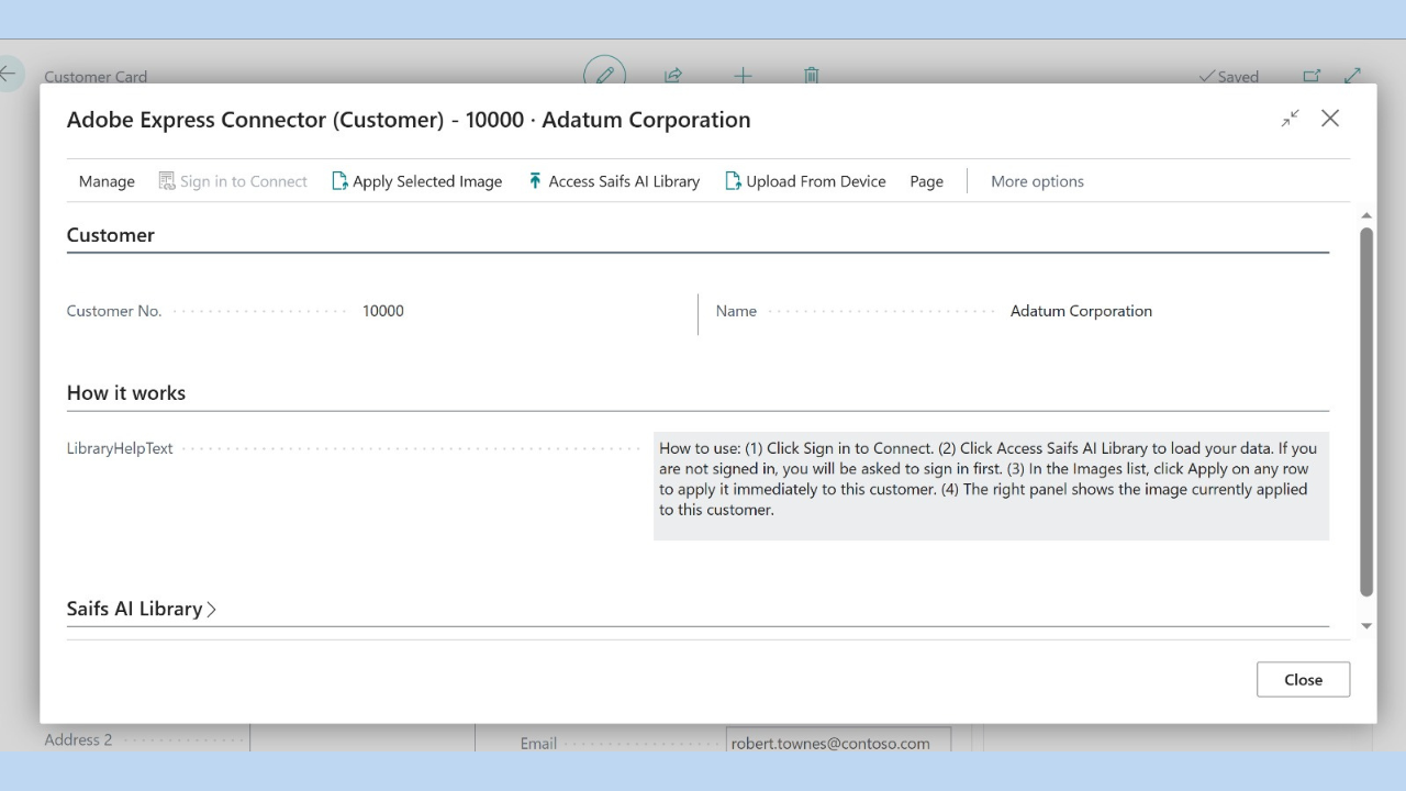 Adobe Express Connector preview 2