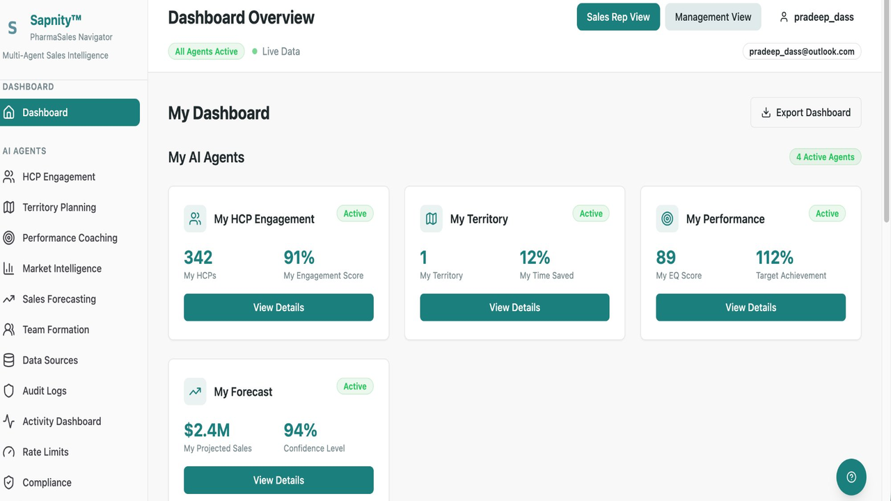 PharmaSales Navigator - Sapnity preview 1