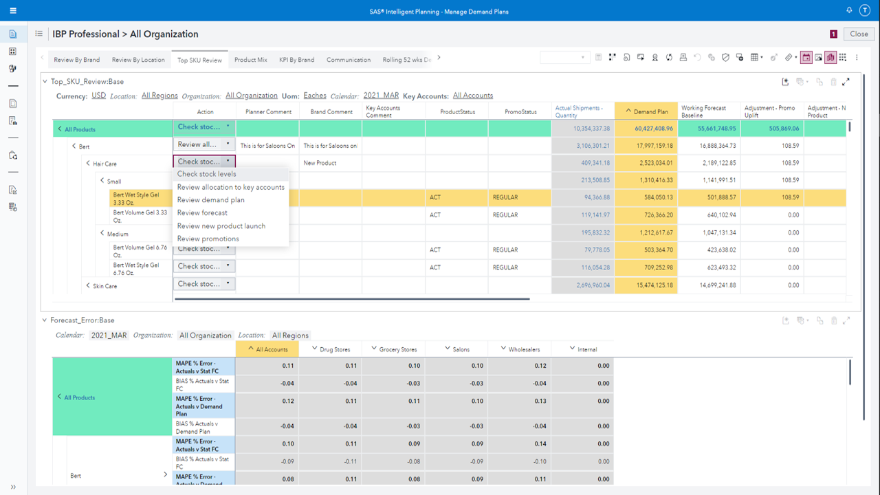 DEV: SAS Intelligent Planning preview 2