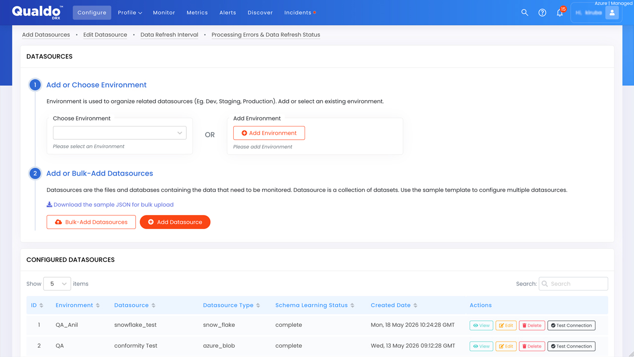 Qualdo-DRX Private | Realtime Data Observability for the Agentic AI Era, Deployed Inside Your Cloud preview 2