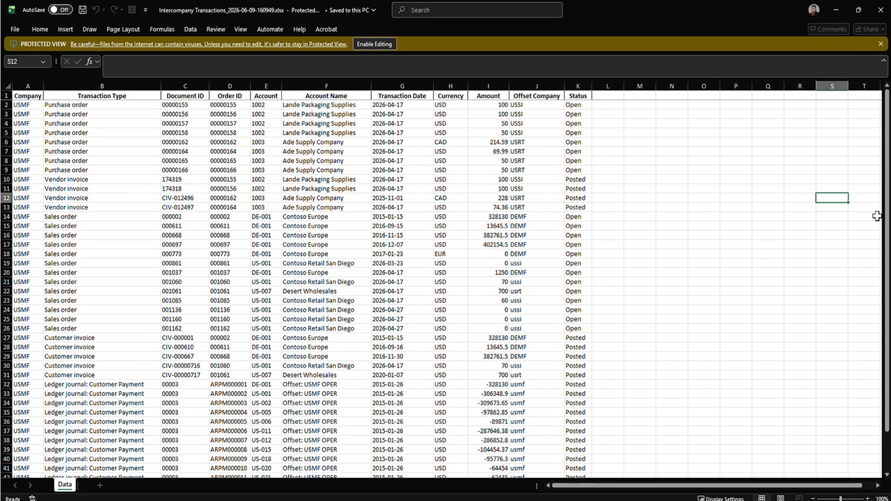 AXIO Intercompany Transactions Agent preview 2