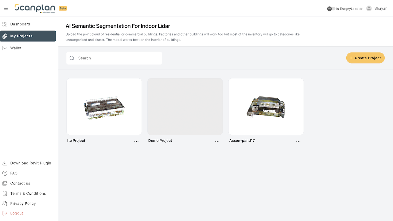 ScanPlan Portal Business to Business (Beta) preview 1