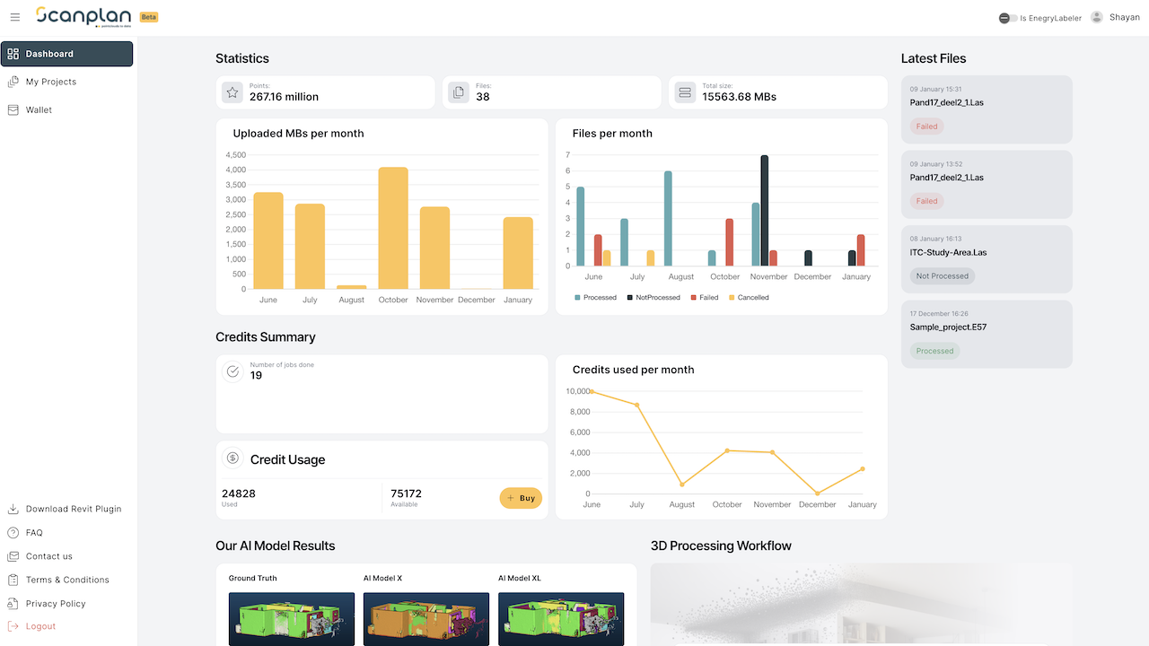 ScanPlan Portal Business to Business (Beta) preview 4