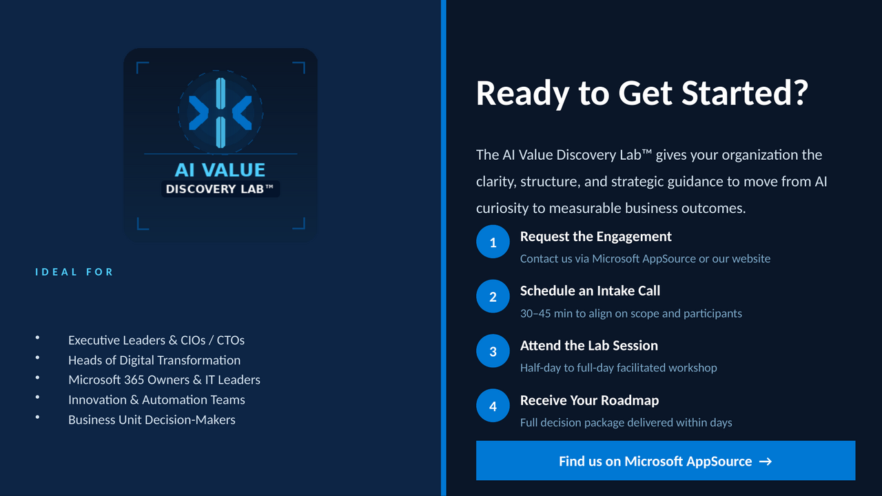 AI Value Discovery Lab preview 5