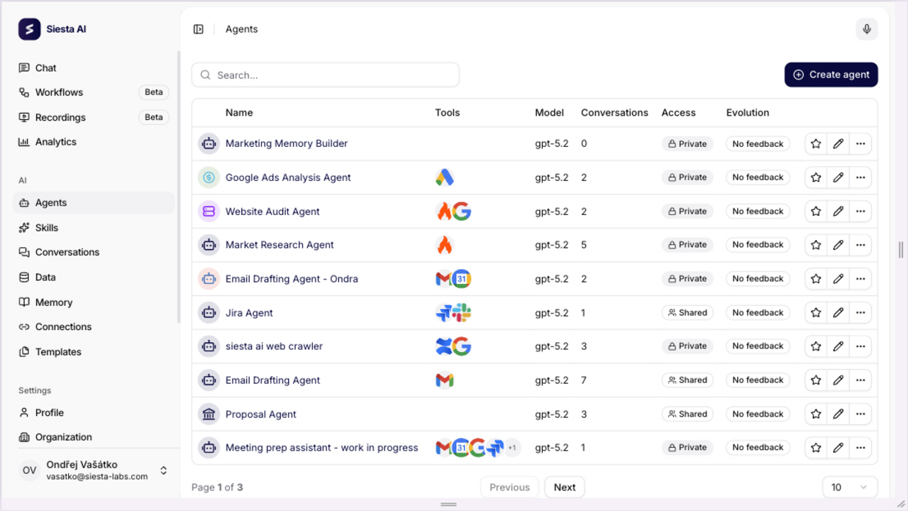Siesta AI preview 2