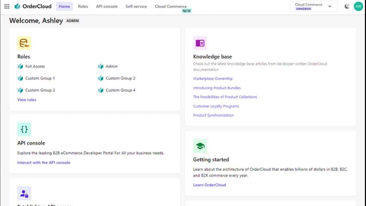 Sitecore Order Cloud Public preview 1