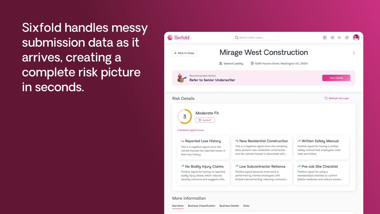 Sixfold | AI for Insurance Underwriters preview 1