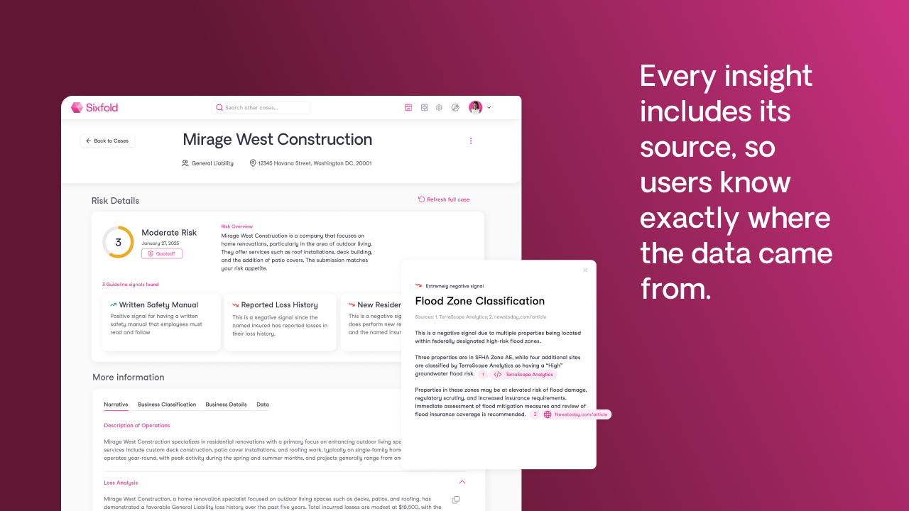 Sixfold | AI for Insurance Underwriters preview 3