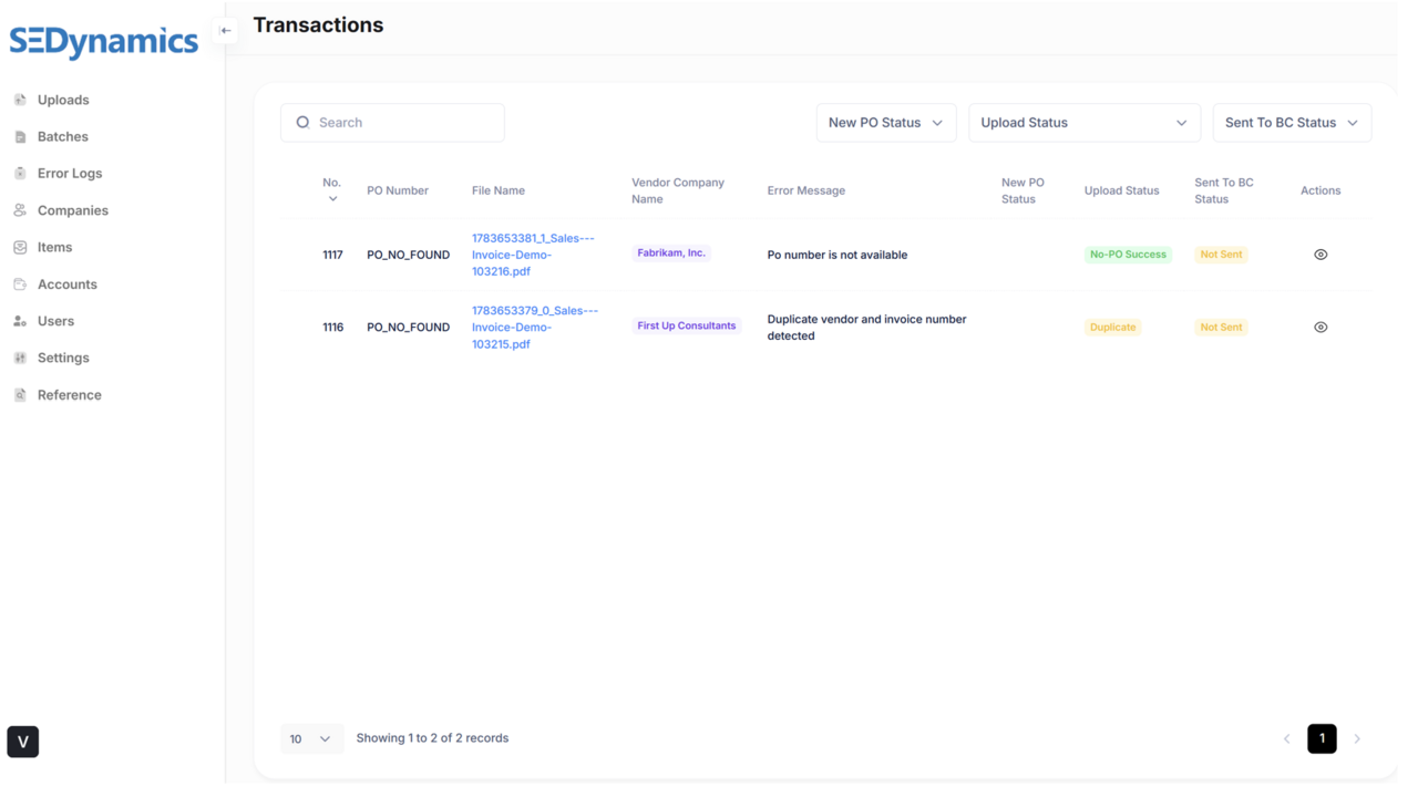 AP Automation Enabler for Dynamics 365 Business Central preview 2