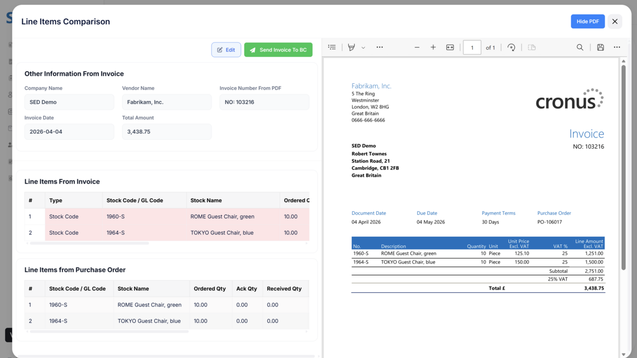 AP Automation Enabler for Dynamics 365 Business Central preview 5