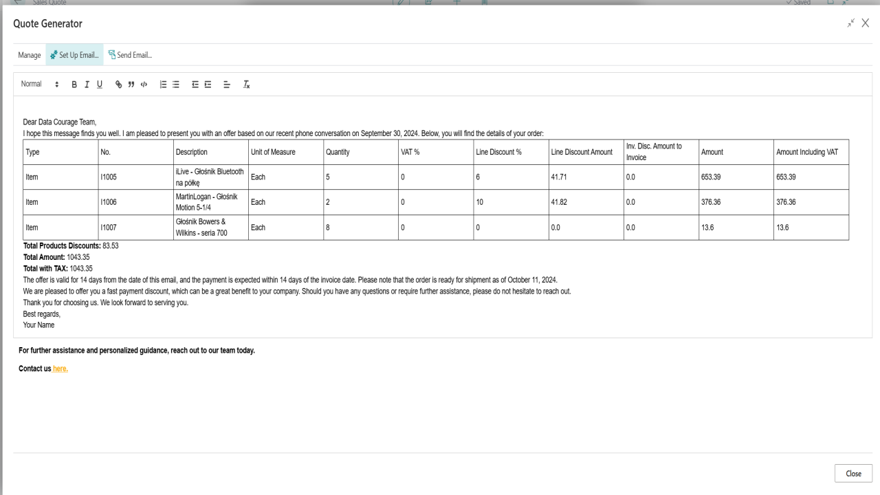 AI Sales Quote Generator preview 3