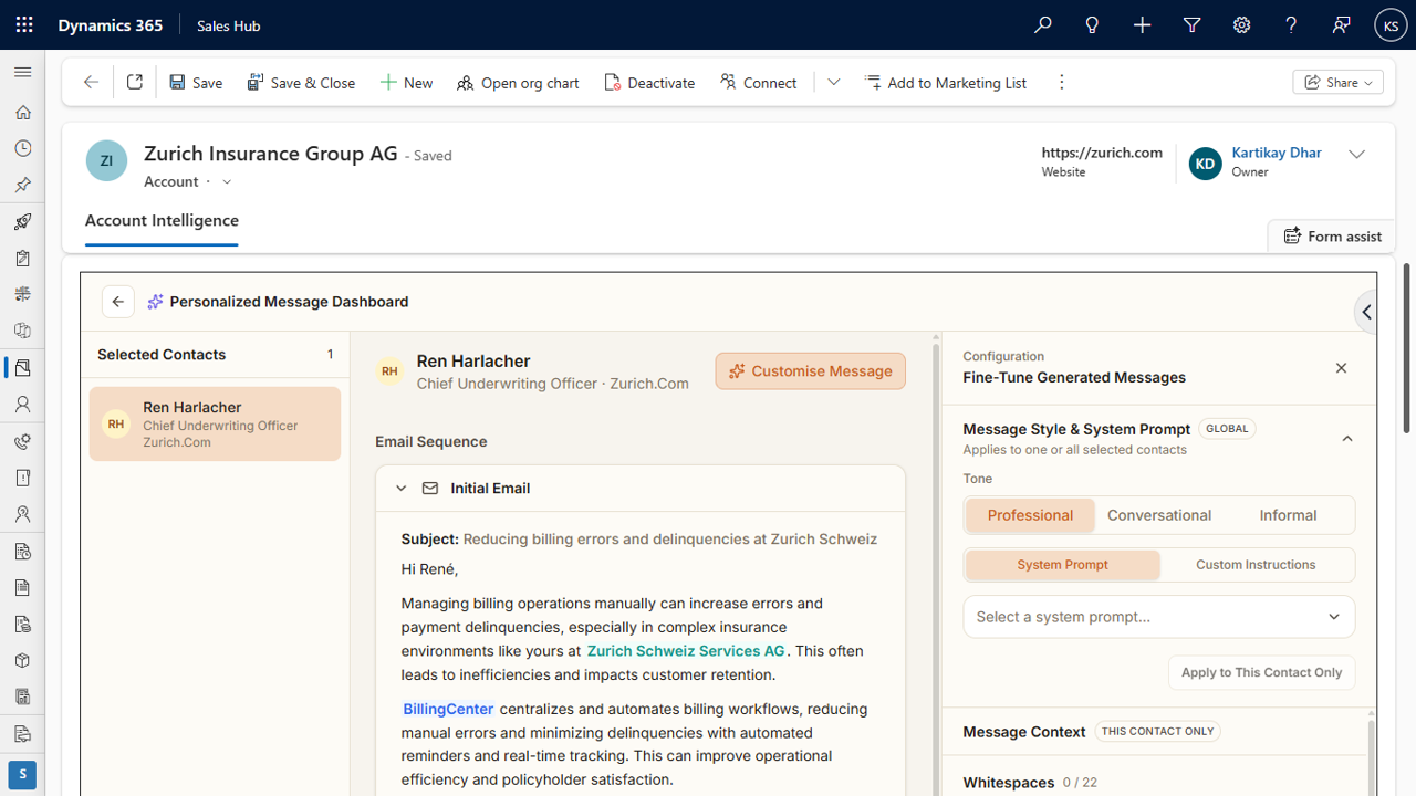 Sprouts AI - Revenue Intelligence for Dynamics 365 Sales preview 4