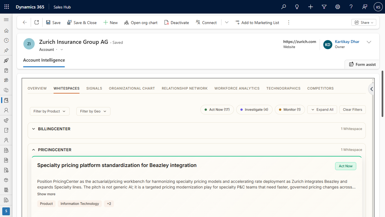 Sprouts AI - Revenue Intelligence for Dynamics 365 Sales preview 1