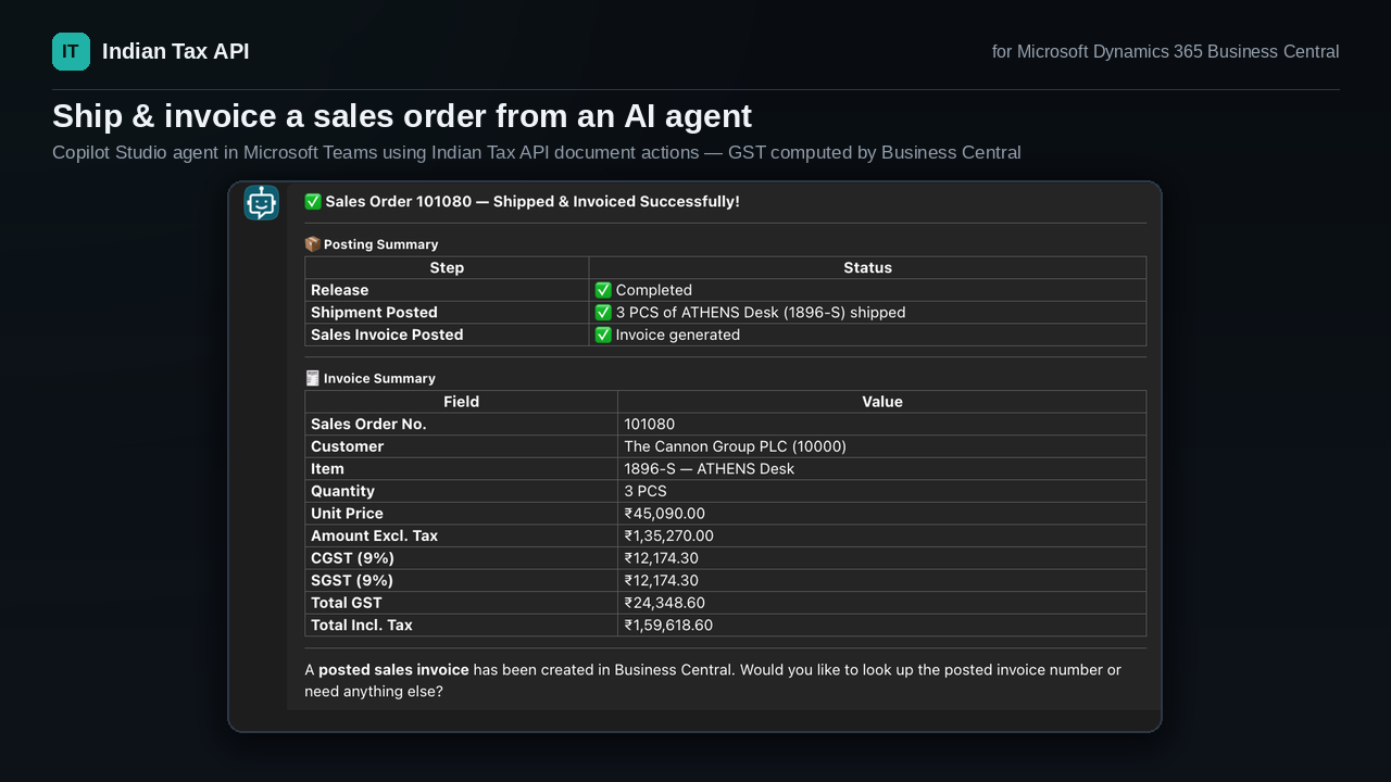 Indian Tax API preview 2