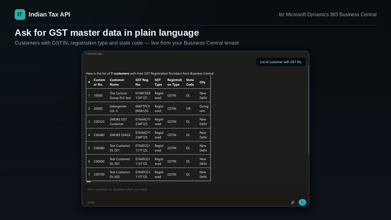 Indian Tax API preview 3