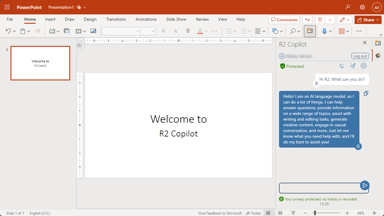 R2 Copilot: Private AI preview 3
