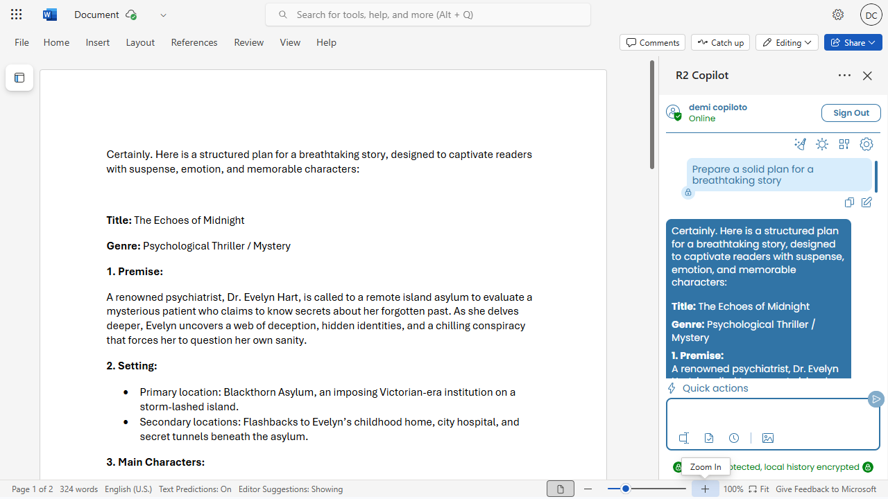 R2 Copilot: Private AI for Office 365 preview 2