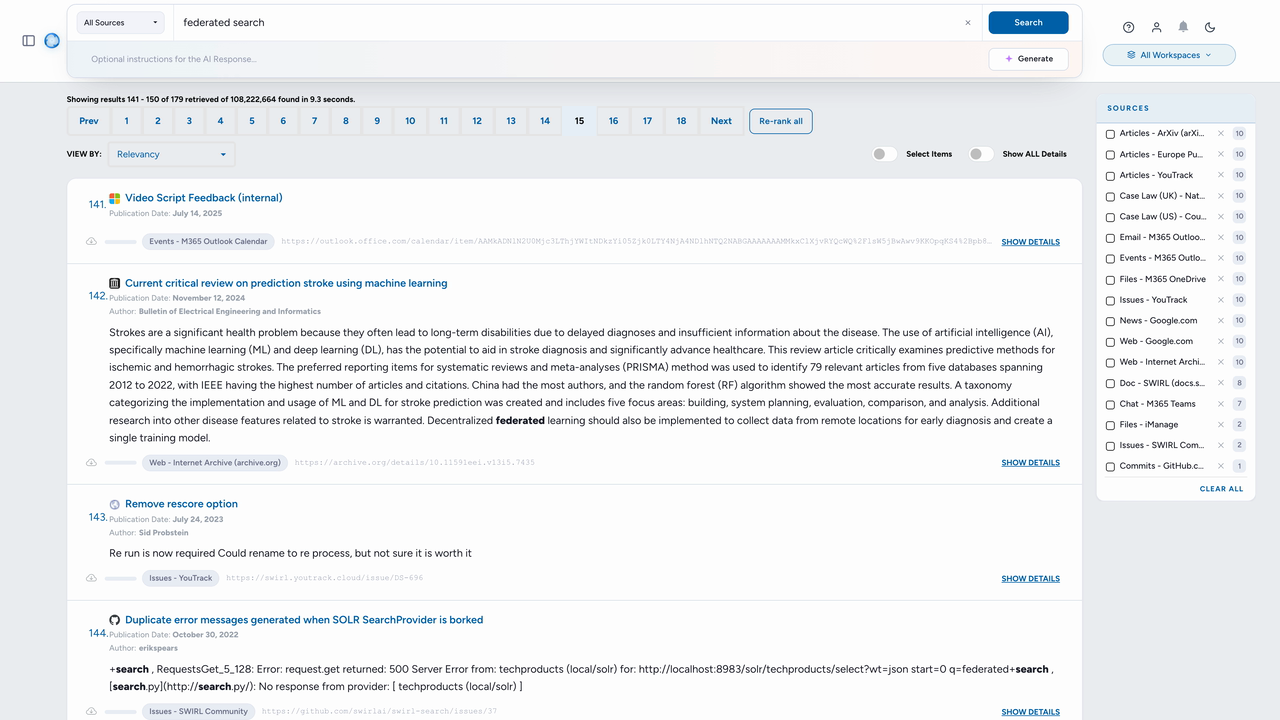 SWIRL AI Enterprise preview 1