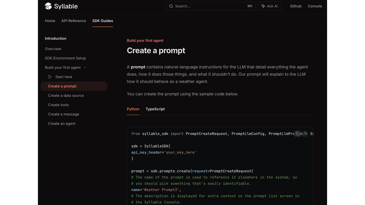 Syllable AI Platform preview 3