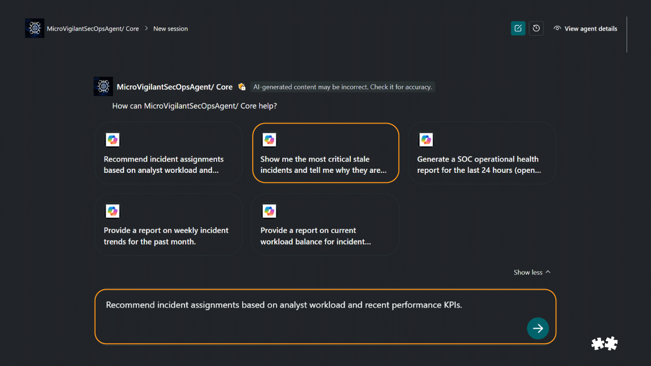 Micro-Vigilant SecOps Agent preview 2