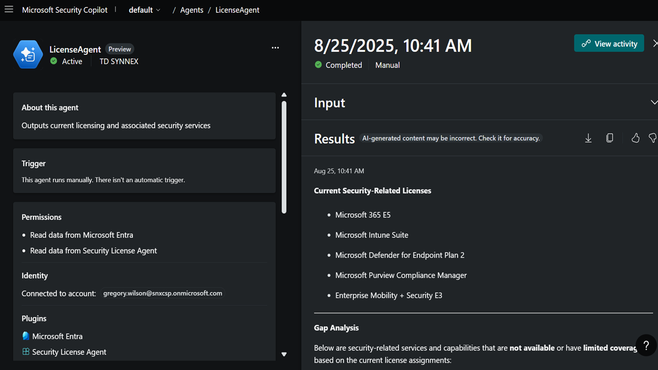 License Explorer Agent preview 1