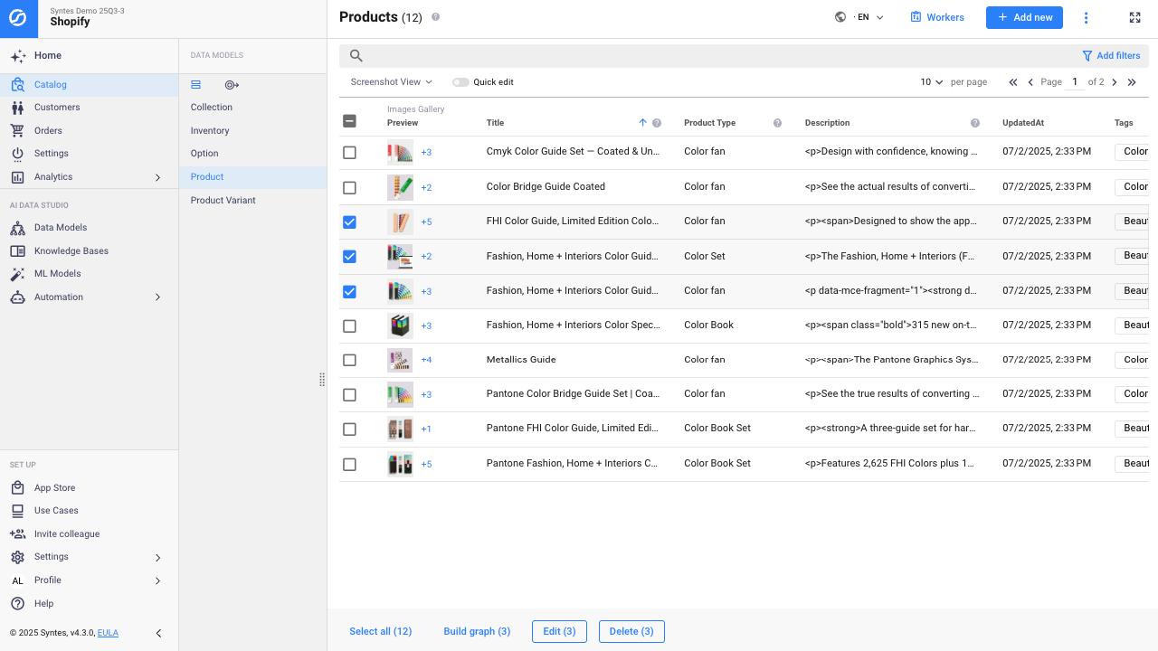 Syntes AI Enterprise Platform preview 3