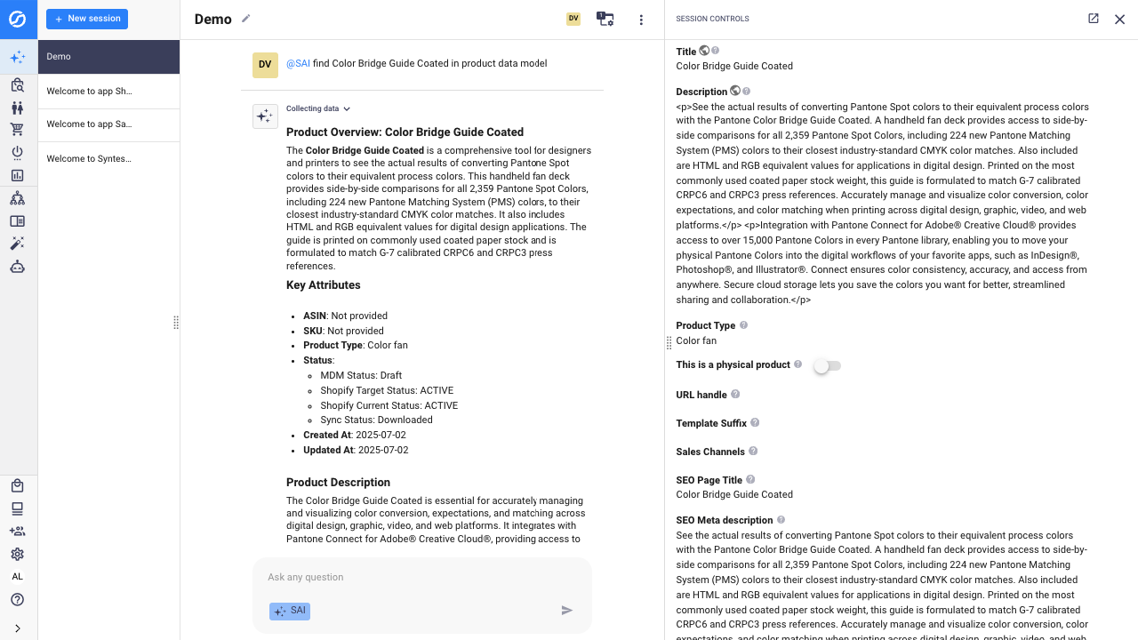Syntes AI Enterprise Platform preview 2
