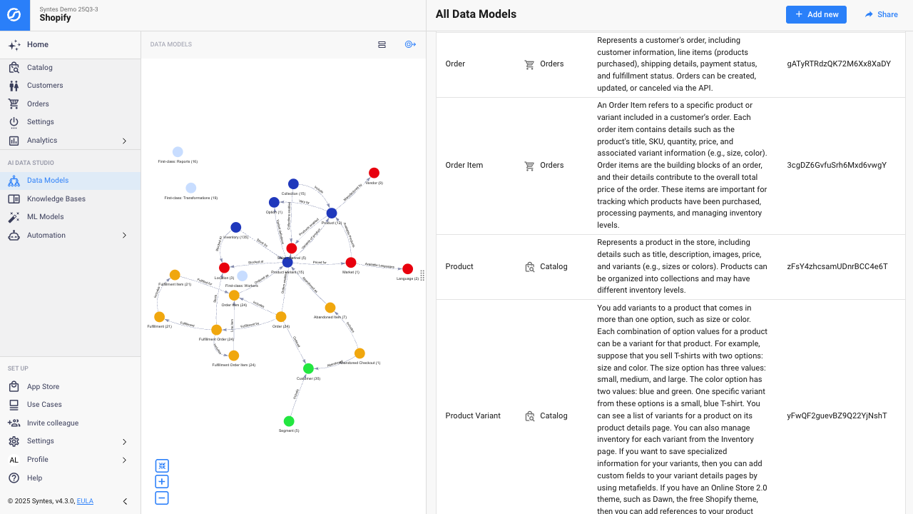 Syntes AI Enterprise Platform preview 4